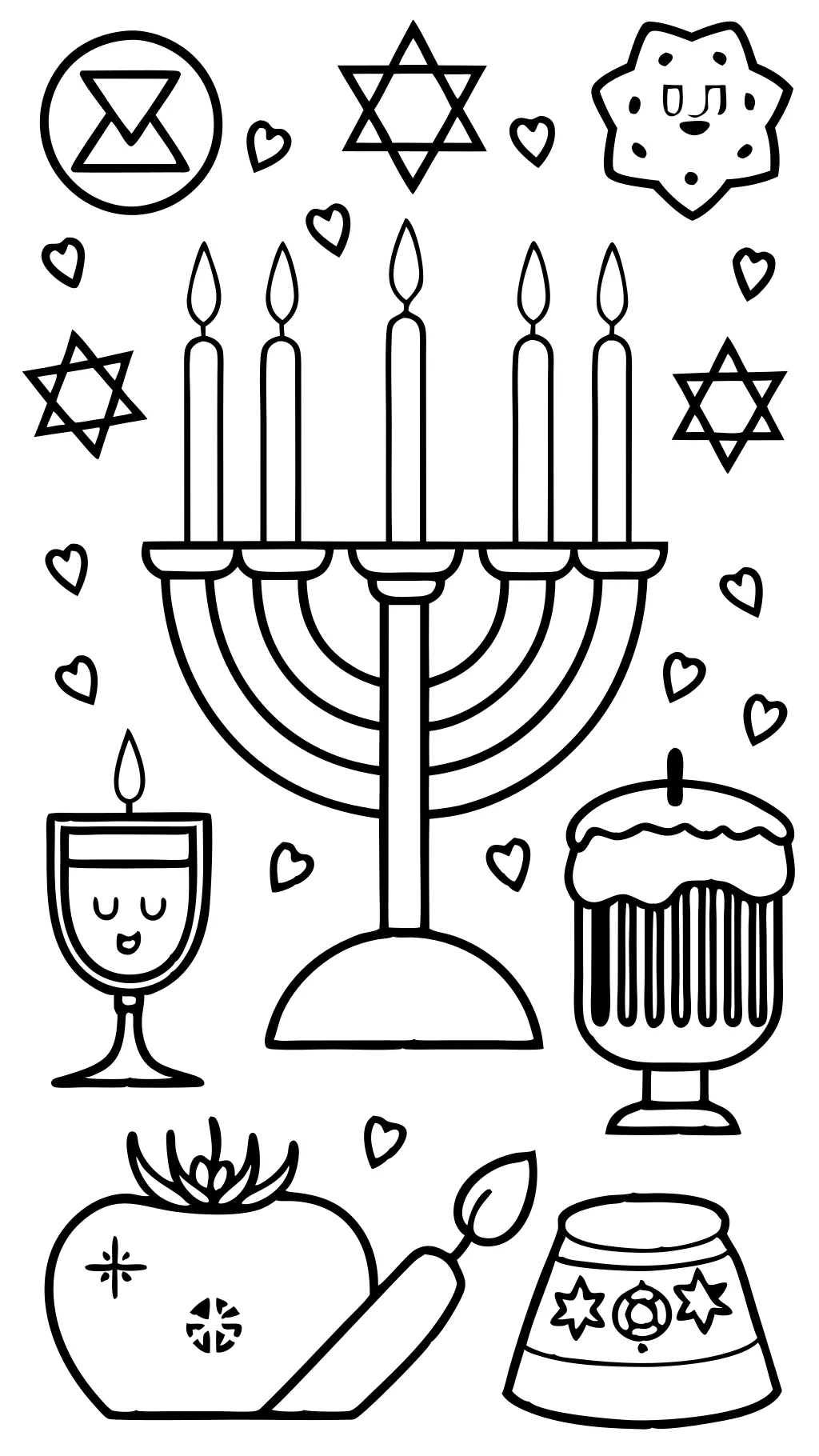 hanukkah coloring pages